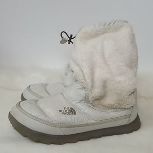 The North Face Thermoball winter white puffy women boots size 10